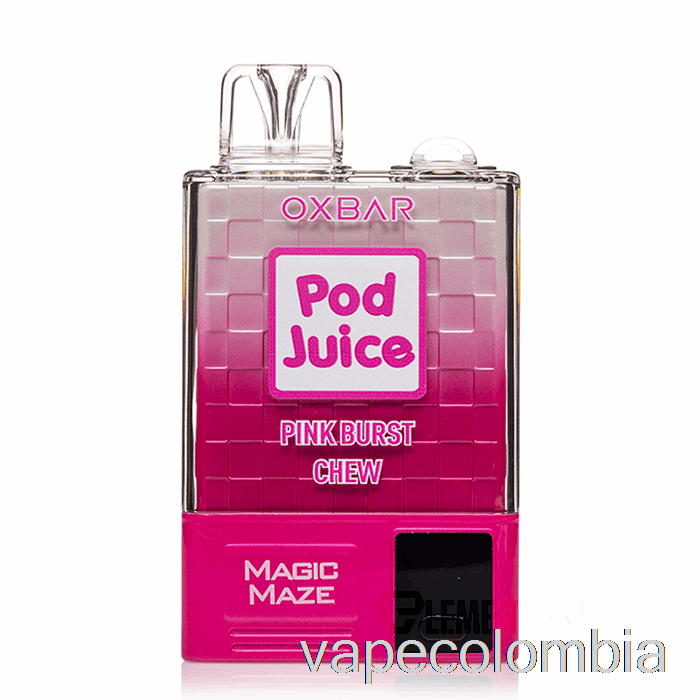 Kit De Vapeo Completo Oxbar Magic Maze Pro 10000 Masticable De Ráfaga Rosa Desechable - Jugo De Vaina